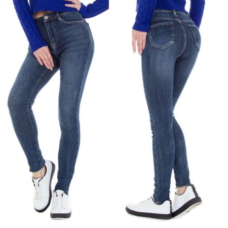 Jeans skinny a vita alta tessuto stinto con effetto push up