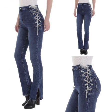 Jeans da donna a vita alta effetto push up modello a...