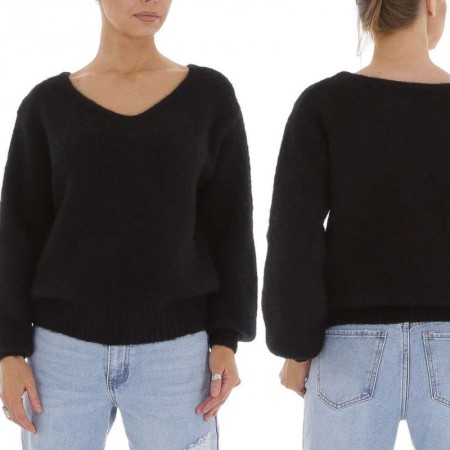 maglione pullover nero classico caldo comodo nero taglia...